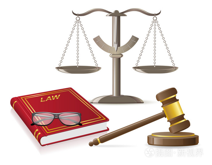 法律图标矢量图 现代法律传播的视觉纽带